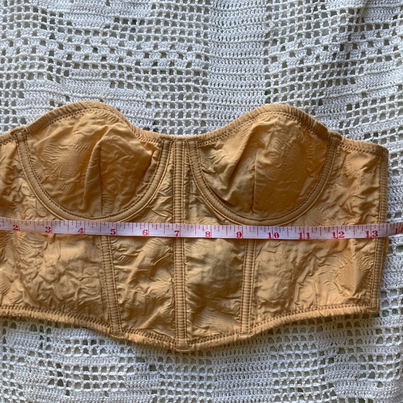 Zara Boned corset top size 32B Silk Blend - Picture 4 of 5
